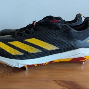 Adidas Adizero Electric+ Black Baseball Cleats Grambling State HBCU Mens Sz 8.5